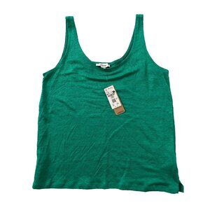 Etam Linen Pyjama Tank Top Green ( XS )